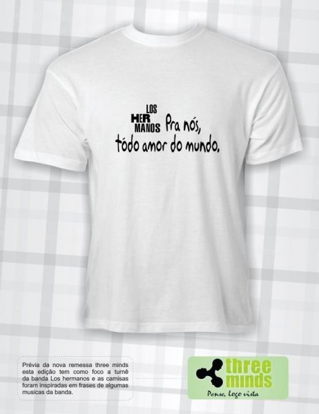 Camiseta - Pra nós todo amor